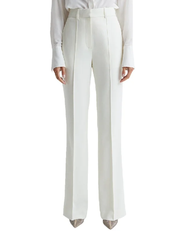 women's casual pantsReiss Taite Flared Tuxedo Wool-Blend Trouser