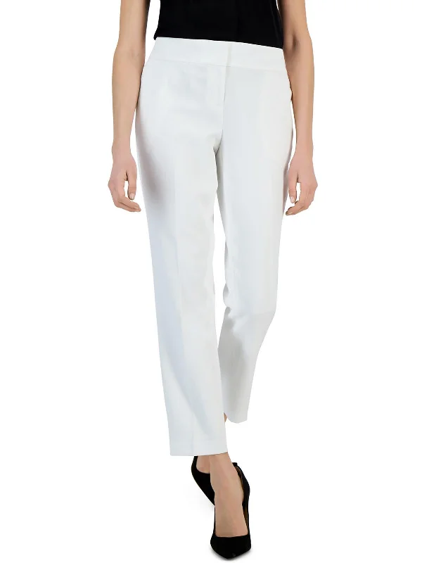 women's everyday pantsWomens Crepe Solid Straight Leg Pants