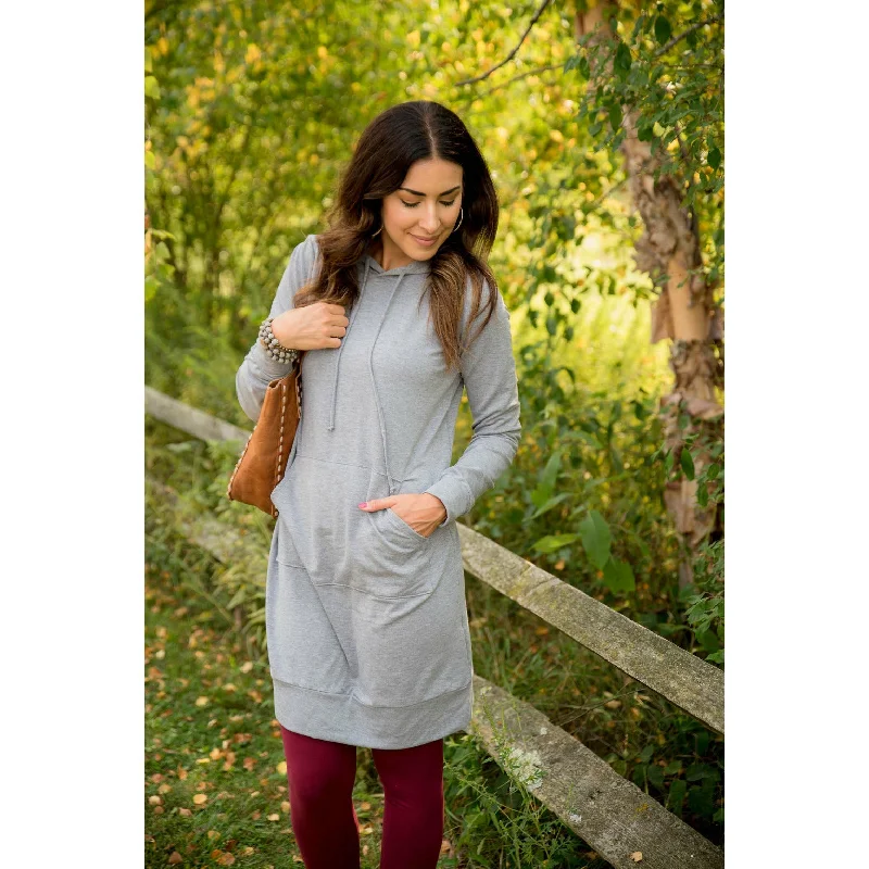 Bell-Sleeve DressHoodie Tunic Dress