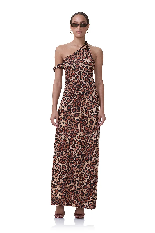 women's wrap dressesPaulette Dress - Cocoa Leopard