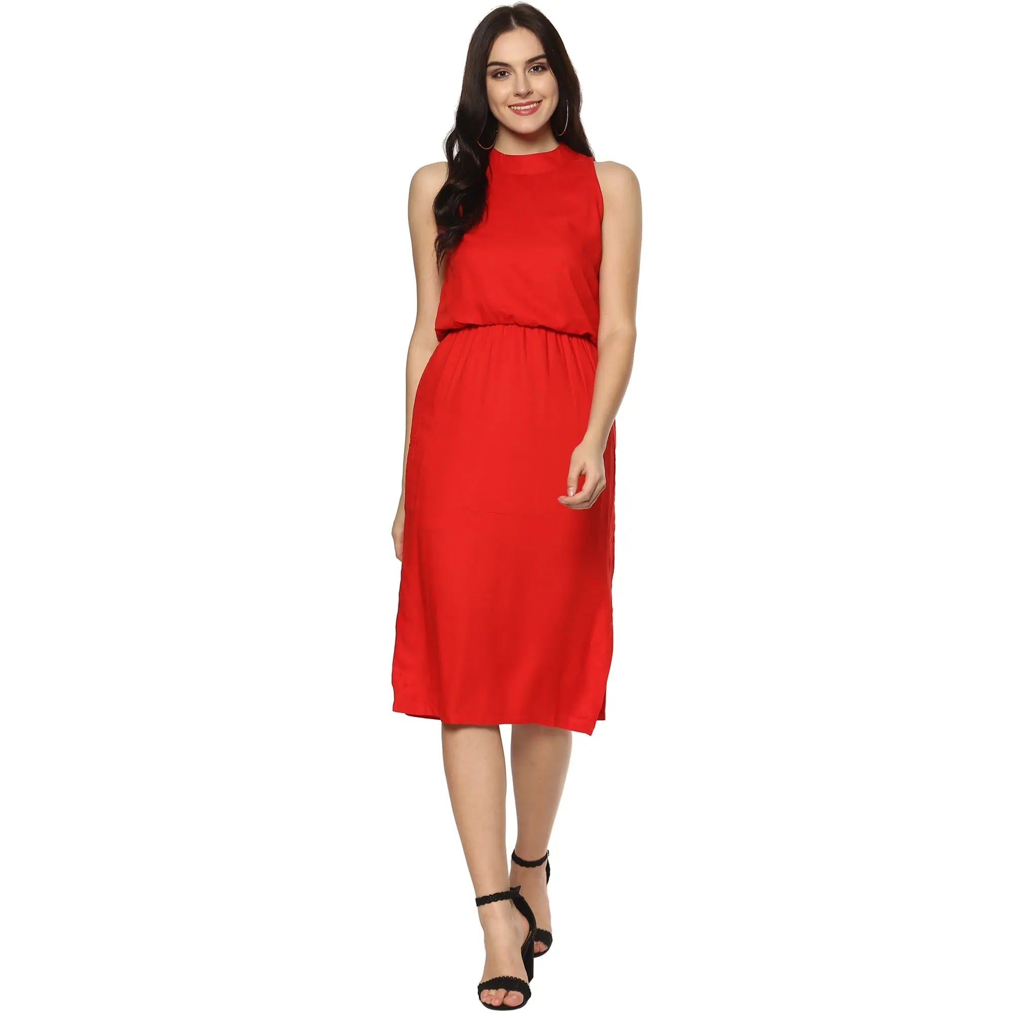 Statement DressBalloon Waist Midi Dress