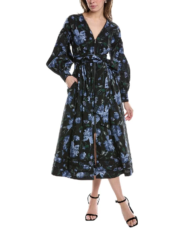 Formal DressMarchesa Notte Indigo Midi Dress