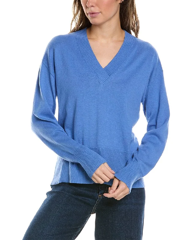 Vintage Flannel SweatersAlashan Cashmere Crossover V-Neck Cashmere-Blend Sweater