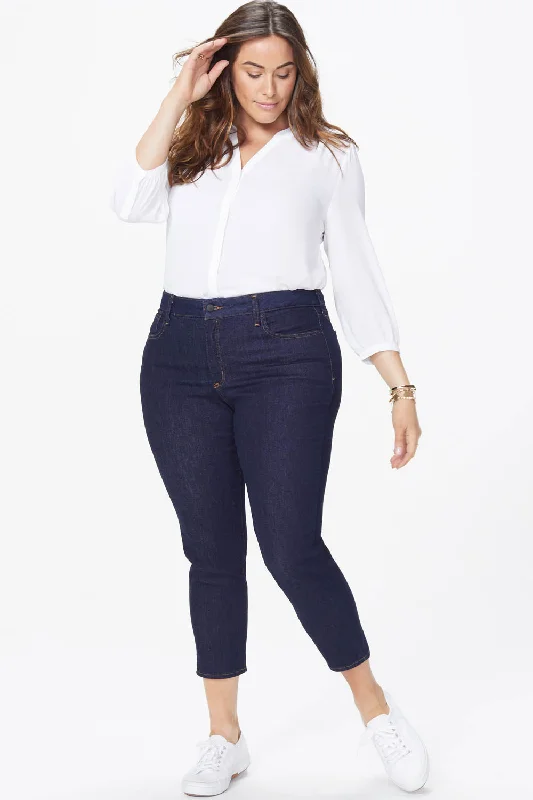 women's capri denim jeansAlina Skinny Ankle Jeans In Plus Size - Rinse