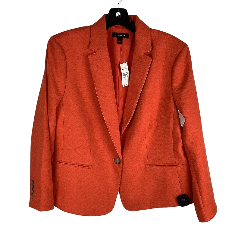 women's coats for relaxed weekendsBlazer By Ann Taylor In Orange, Size: 14