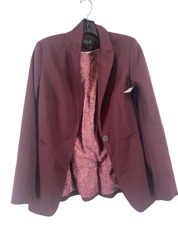 women's wool coatsBlazer By Dalia In Maroon, Size: M