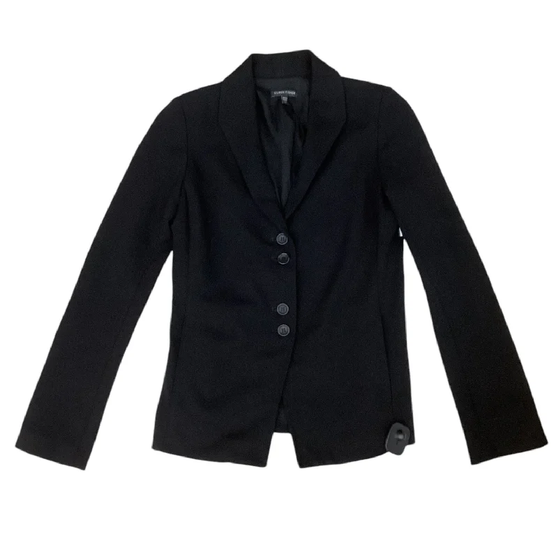 sustainable women's coatsBlazer By Eileen Fisher In Black, Size: Xs