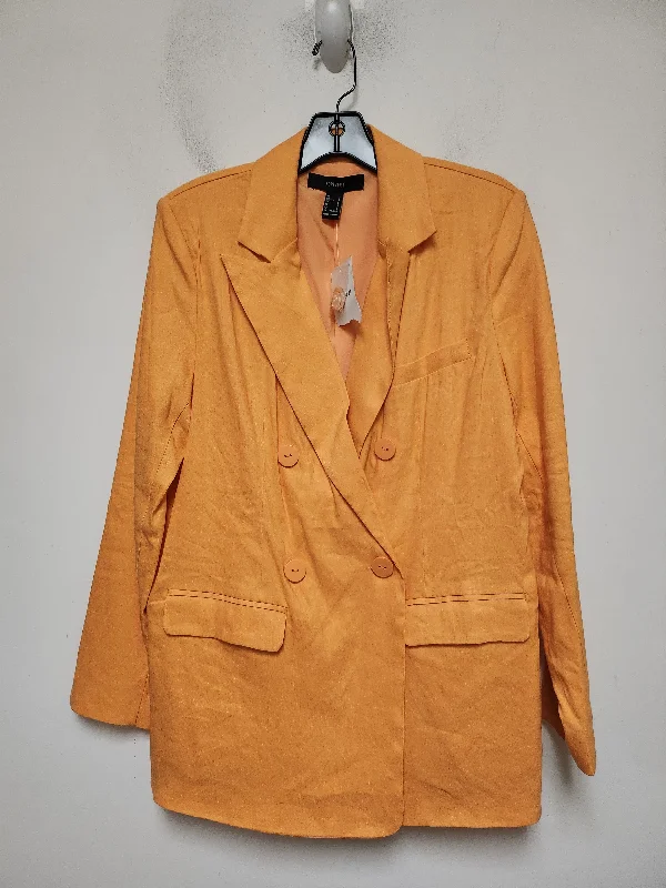 women's coats for relaxed weekendsBlazer By Forever 21 In Orange, Size: S