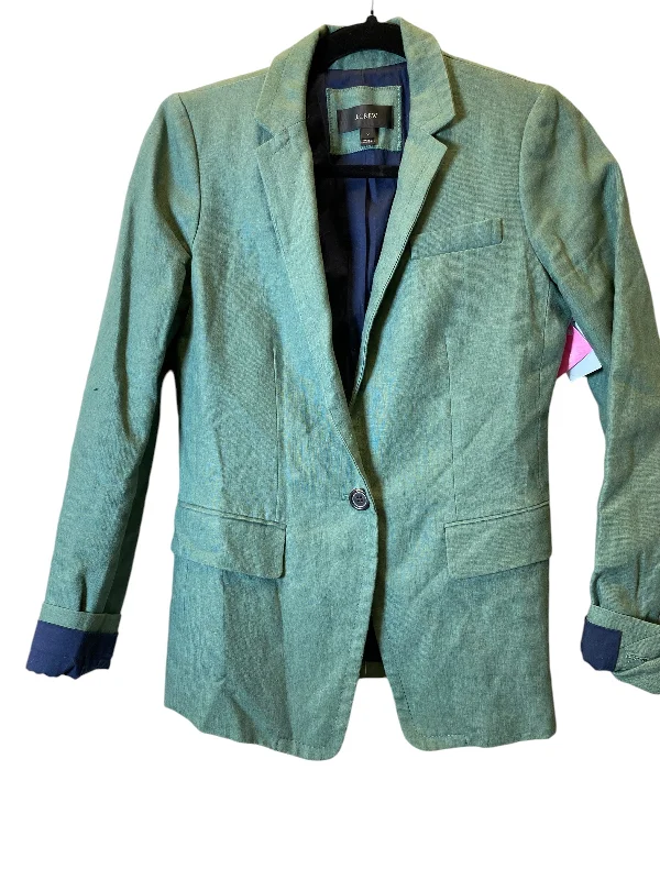 women's coats with floral printsBlazer By J. Crew In Green, Size: 2