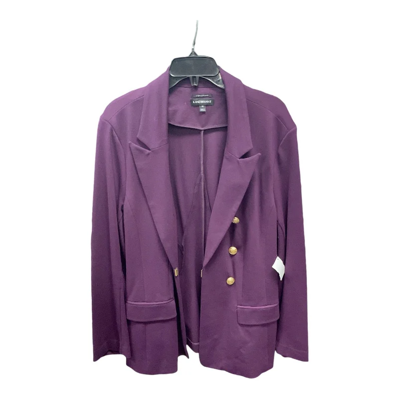 women's coats for breastfeeding mothersBlazer By Lane Bryant In Purple, Size: 22