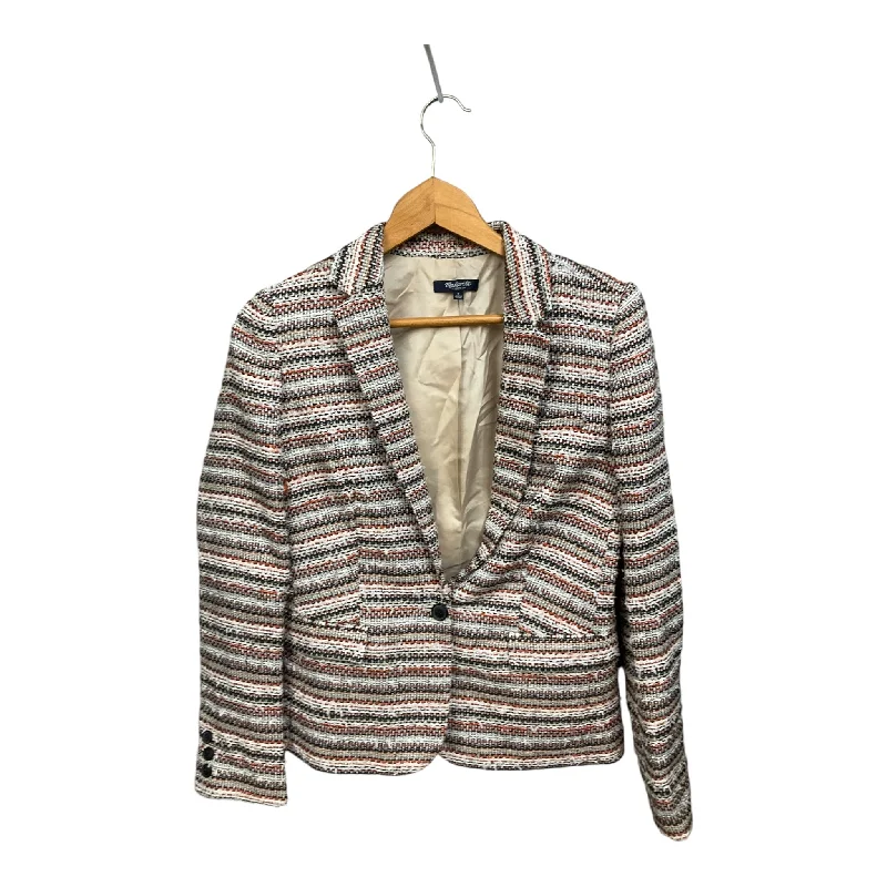 women's coats with geometric patternsBlazer By Madewell In Striped Pattern, Size: S