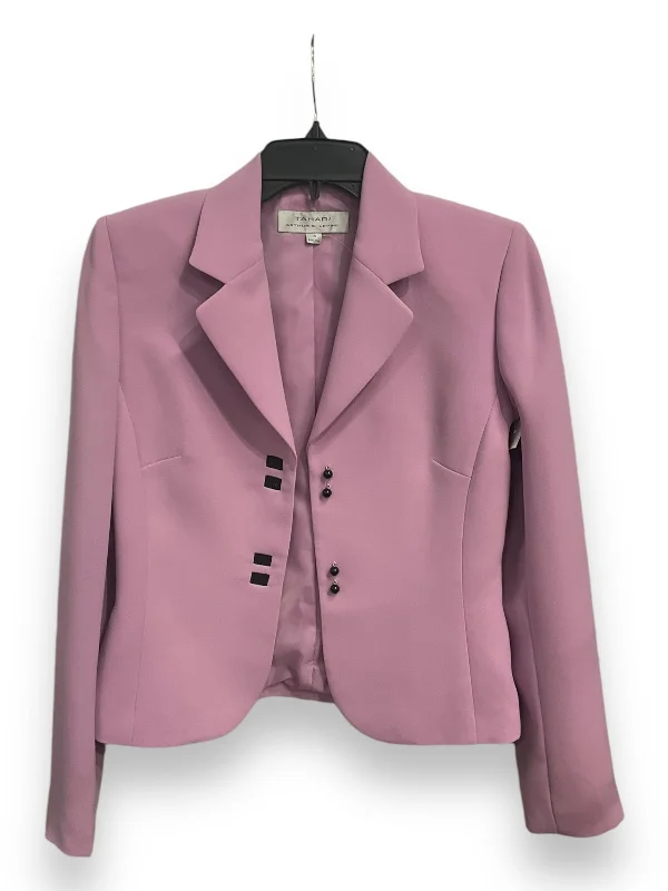 women's coats with satin liningsBlazer By Tahari By Arthur Levine In Purple, Size: S