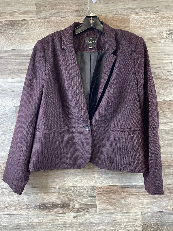 women's coats for those who prefer classic over trendyBlazer By Worthington In Purple, Size: Xlp