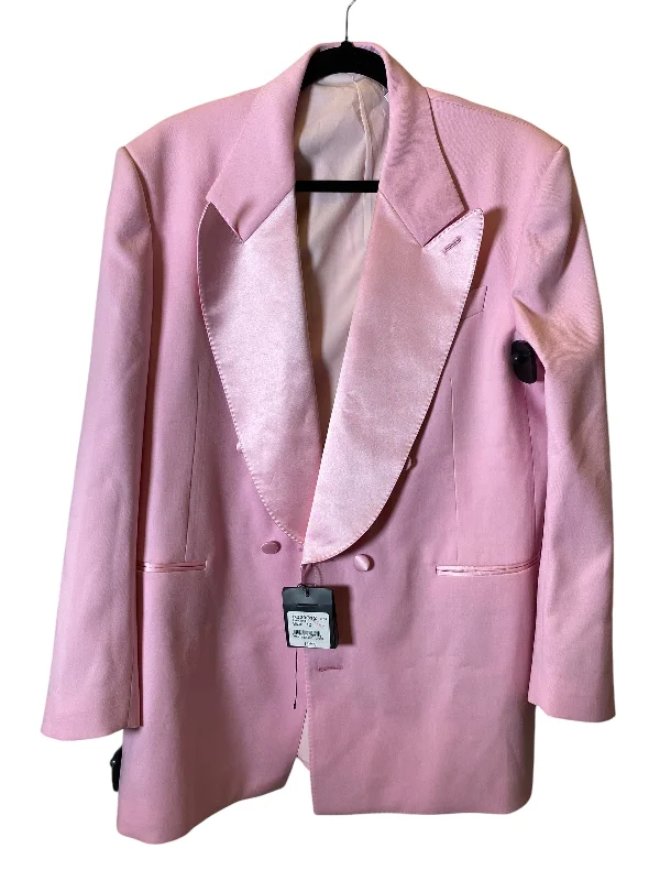 women's coats with sheer overlaysBlazer Luxury Designer By St. John In Pink, Size: 12