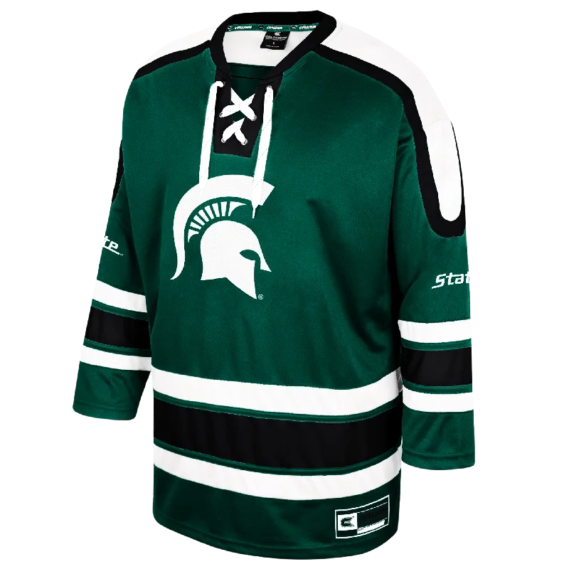 women's tops for those who want to add a touch of elegance and sophistication to their everyday wearColosseum Michigan State Hockey Adult Jersey