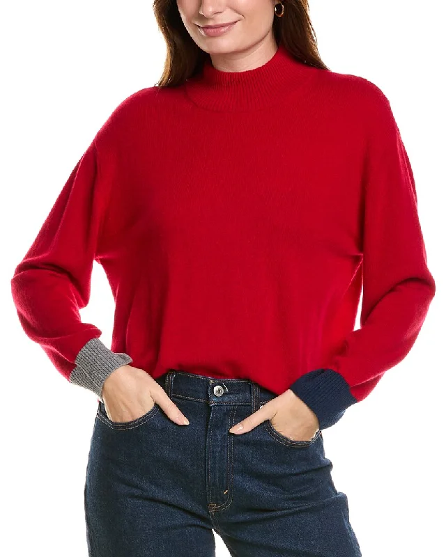 Luxurious Chunky SweatersForte Cashmere Crop Cashmere Pullover