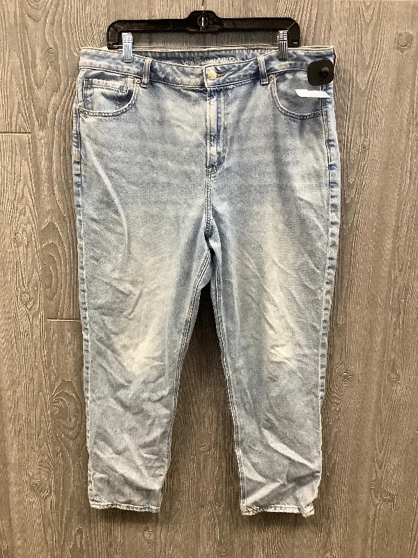 women's denim jeans for summerJeans Straight By American Eagle In Blue Denim, Size: 18