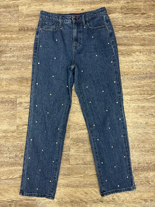 women's denim jeans for a bohemian lookJeans Straight By Guess In Blue Denim, Size: 4