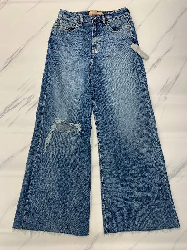 women's bootcut denim jeansJeans Wide Leg By 7 For All Mankind In Blue, Size: 2