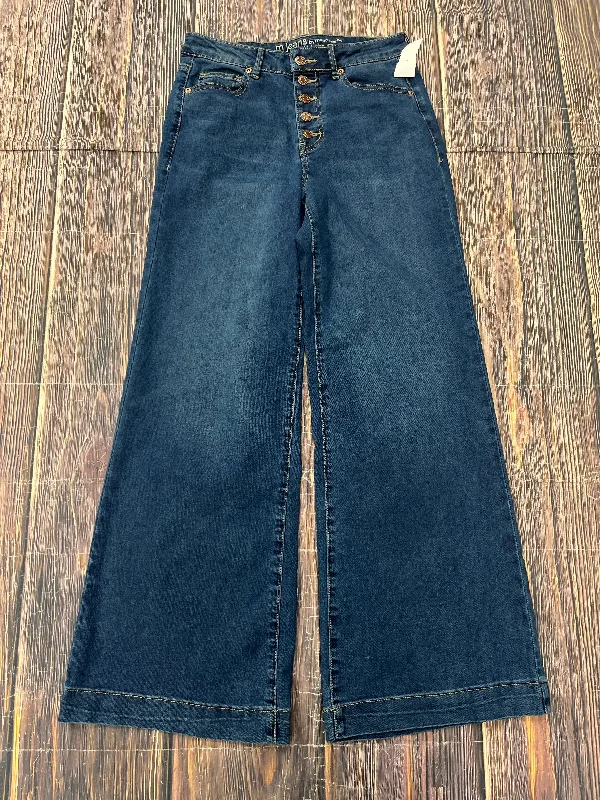 women's low-rise denim jeansJeans Wide Leg By Maurices In Blue Denim, Size: 6