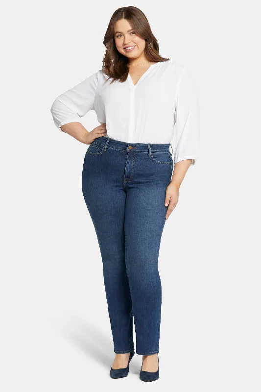 women's denim jeans for a relaxed lookMarilyn Straight Jeans In Plus Size - Cooper