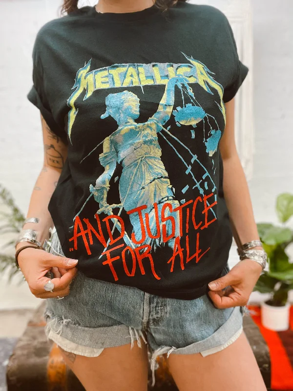 women's tops with beading accentsMetallica And Justice For All T-Shirt