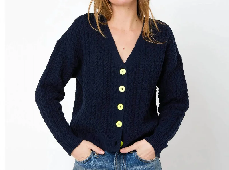 Knitted SweatersSuzanne Just Add Love Cardigan In Indigo