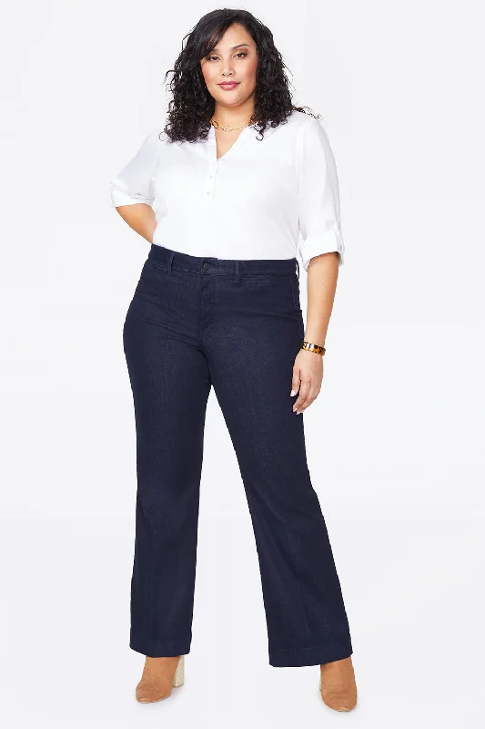 women's denim jeans with stretch fabricTeresa Trouser Jeans In Plus Size - Rinse