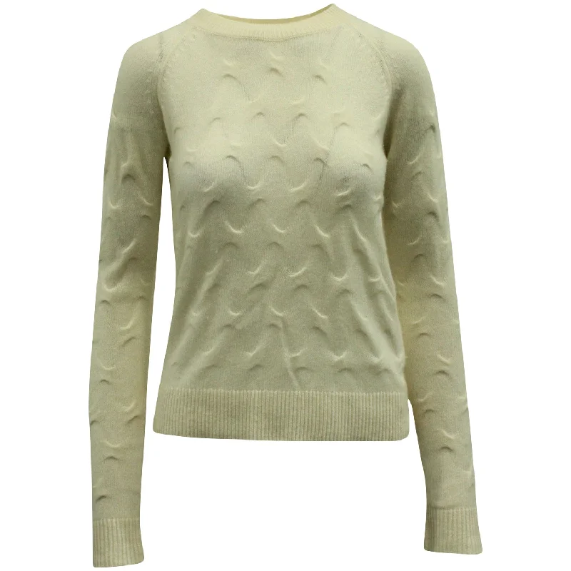 Thick SweatersTheory Tucked Crewneck Sweater in Cream Cashmere