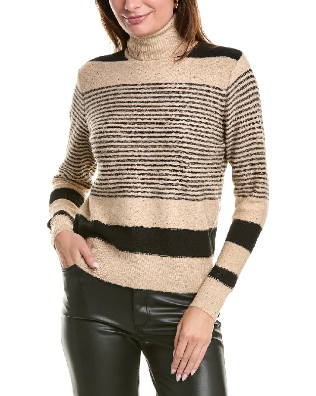 Turtle-Neck SweatersYAL New York Stripe Turtleneck Sweater